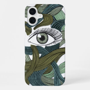 Abstract Mystical Eye Graphic iPhone 16 Plus Case