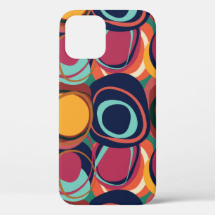 Abstract natural form seamless pattern with circle iPhone 12 case