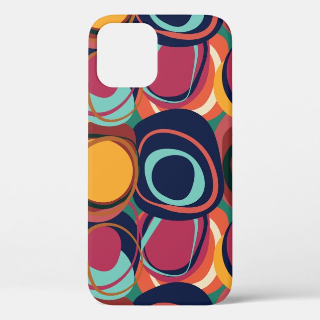 Abstract natural form seamless pattern with circle Case-Mate iPhone case (Back)