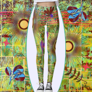 Abstract Nature Art Leggings