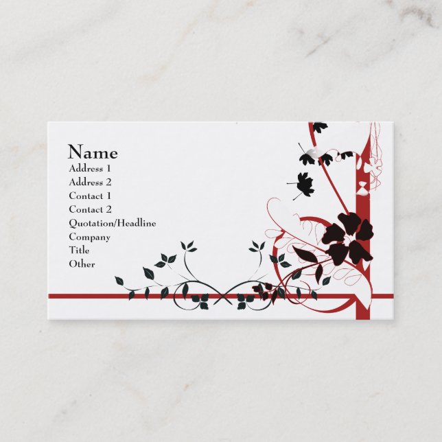 Abstract Nature Business Card (Front)
