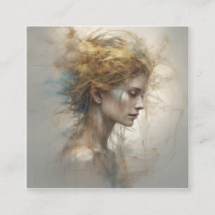 Abstract nature can provide a soothing embrace tha square business card