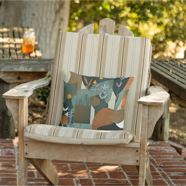 Abstract nature scene cushion (Chair)