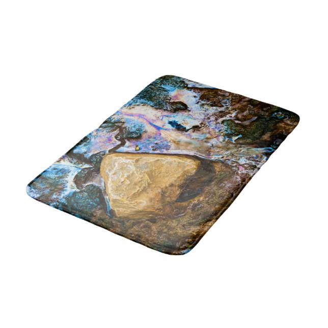 abstract nature still water bath mat (Angled)