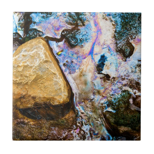 abstract nature still water ceramic tile (Front)