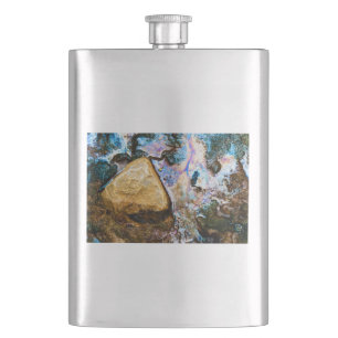 abstract nature still water hip flask