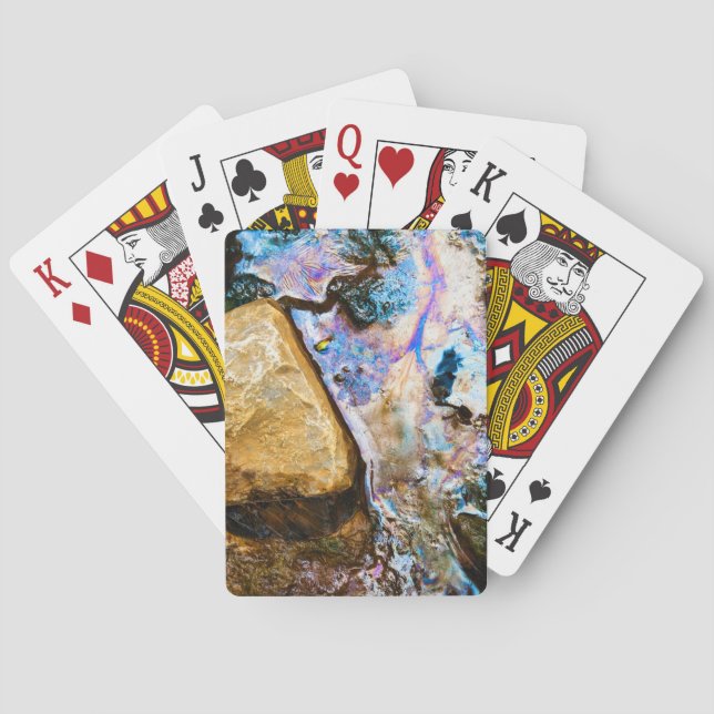 abstract nature still water playing cards (Back)