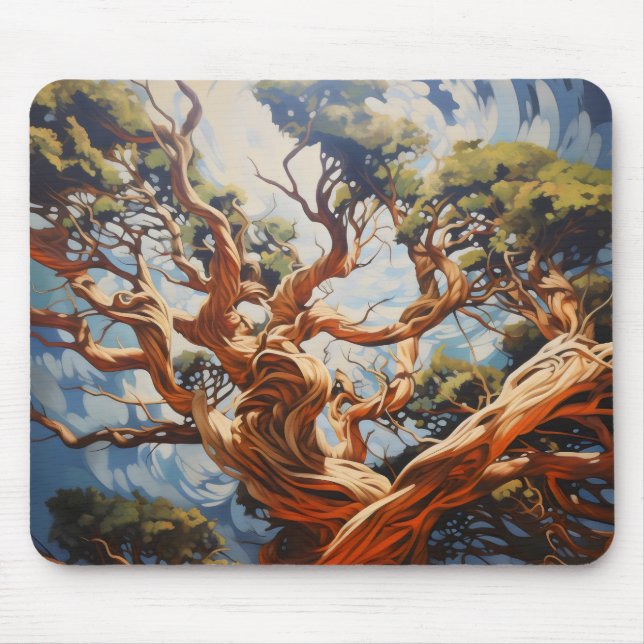 Abstract Nature Tree Mouse Pad (Front)