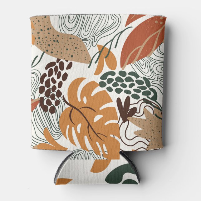 Abstract nature, white background, exotic can cooler (Front)