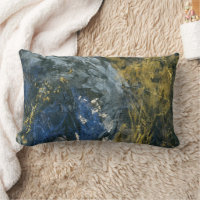 Abstract Navy Blue Black Gold Art