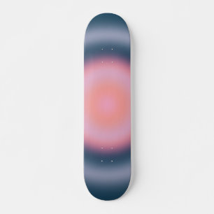 Abstract Navy Blue Gradient Skateboard