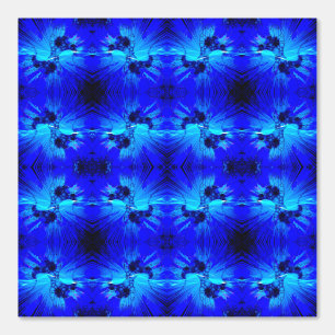 Abstract Navy Blue Teal Lights Pattern Wallpaper