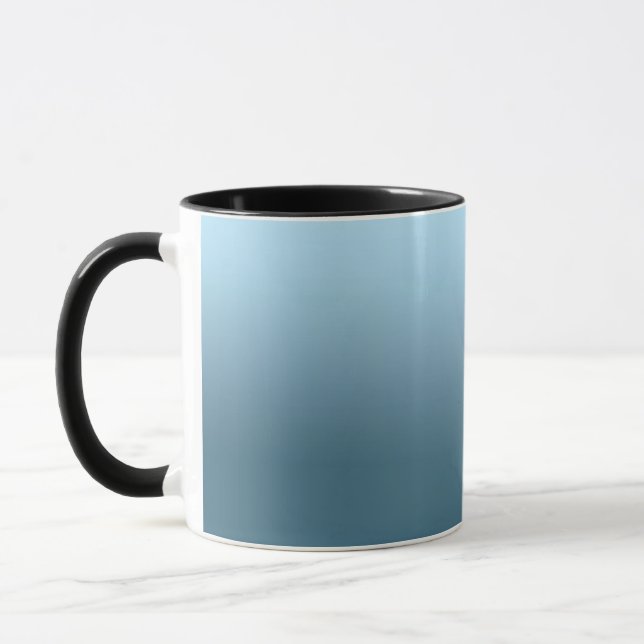 Abstract navy marine blue pure colour trend modern mug (Left)