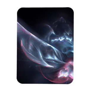 Abstract Nebula Blue and Purple Magnet