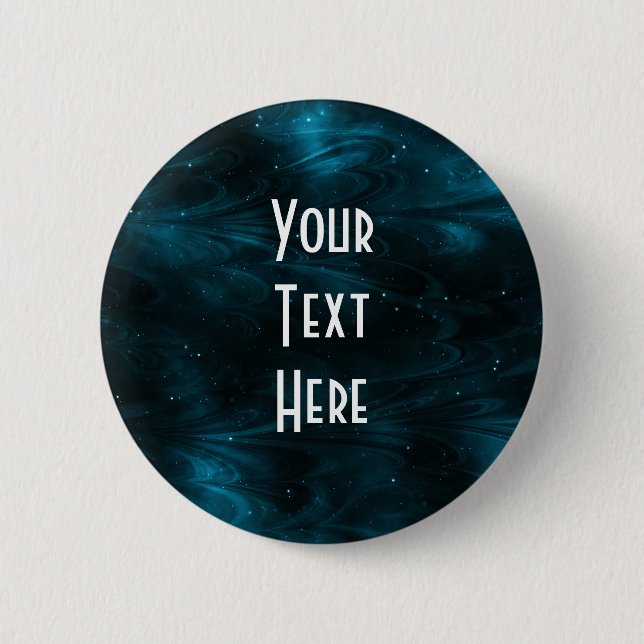Abstract Nebula Texture - Blue 6 Cm Round Badge (Front)