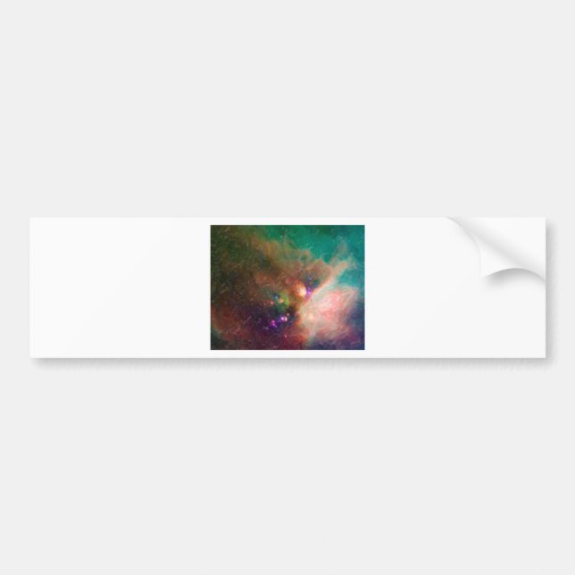 Abstract Nebulla with Galactic Cosmic Cloud 44 med Bumper Sticker (Front)
