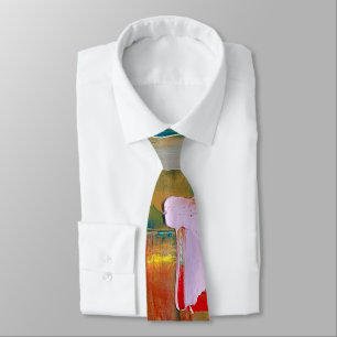 Abstract Neck Tie Gold