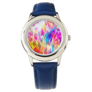 Abstract neon art watch