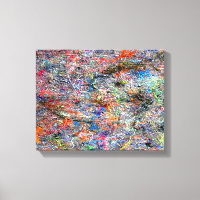 Abstract Neon Colours Art Splatter Gallery  Canvas Print (Front)