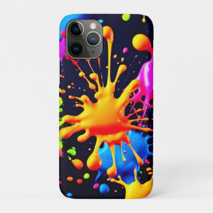 Abstract Neon Paint Splash Artwork Case-Mate iPhone Case
