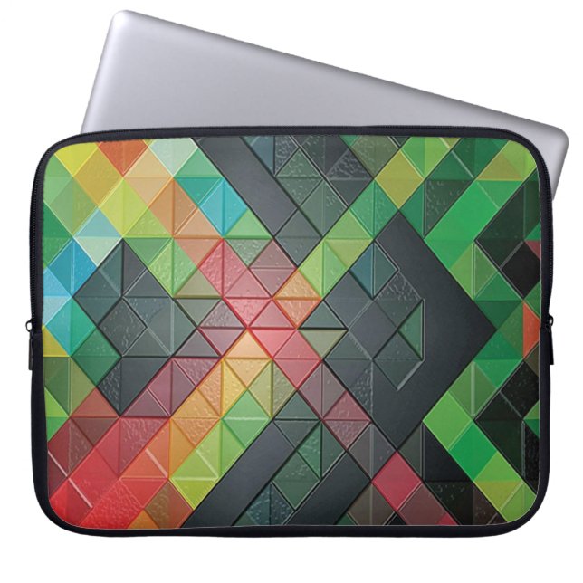 Abstract Neoprene Laptop Sleeve 15 inch (Front)