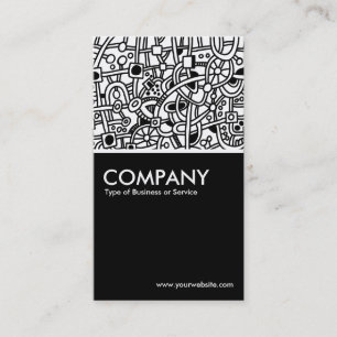 Abstract Network - Black Business Card