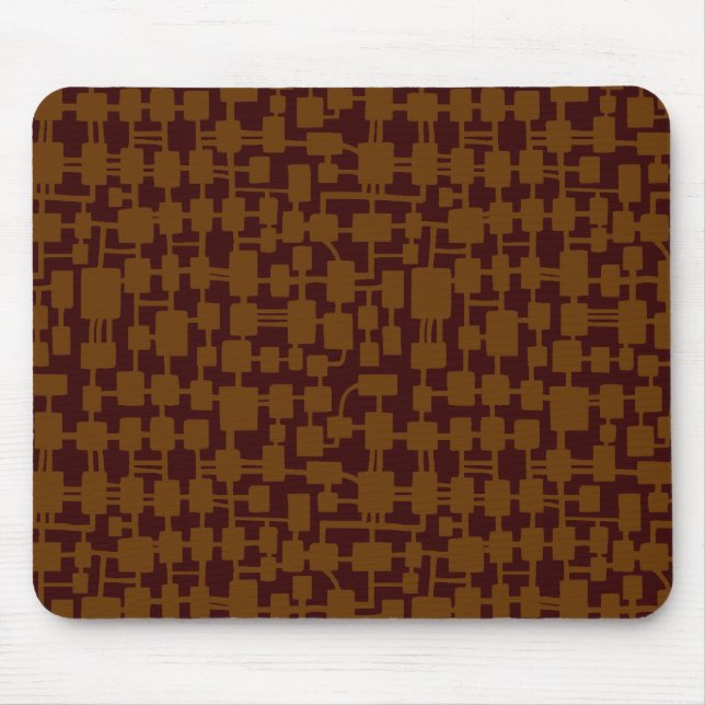Abstract Network - Brown on Dark Brown 330000 Mouse Pad (Front)