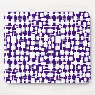 Abstract Network - White on Dark Purple 330066 Mouse Pad