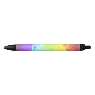 Abstract Neurogender    Pride Flag     Black Ink Pen