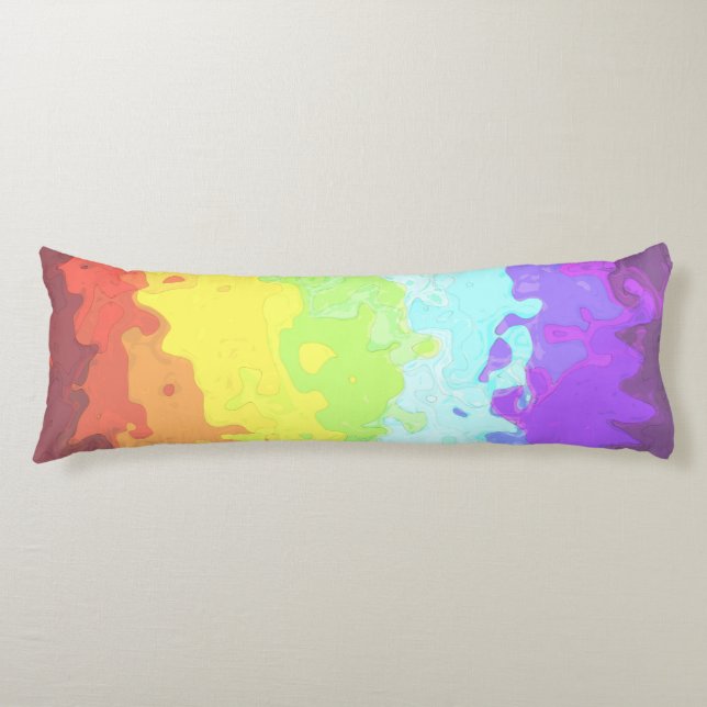Abstract Neurogender    Pride Flag     Body Cushion (Front)