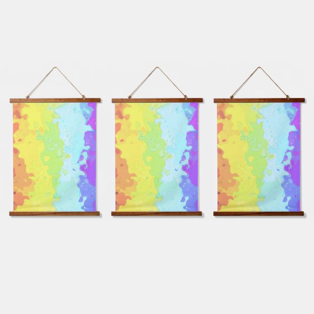 Abstract Neurogender    Pride Flag     Hanging Tapestry (Triple)