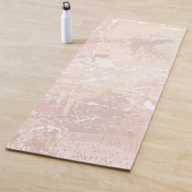 Abstract Neutral Mix Yoga Mat (In Situ)