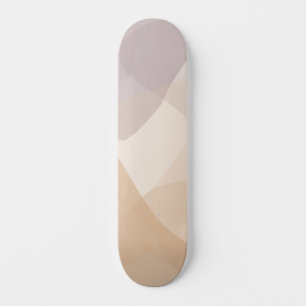 Abstract Neutral Tones Skateboard