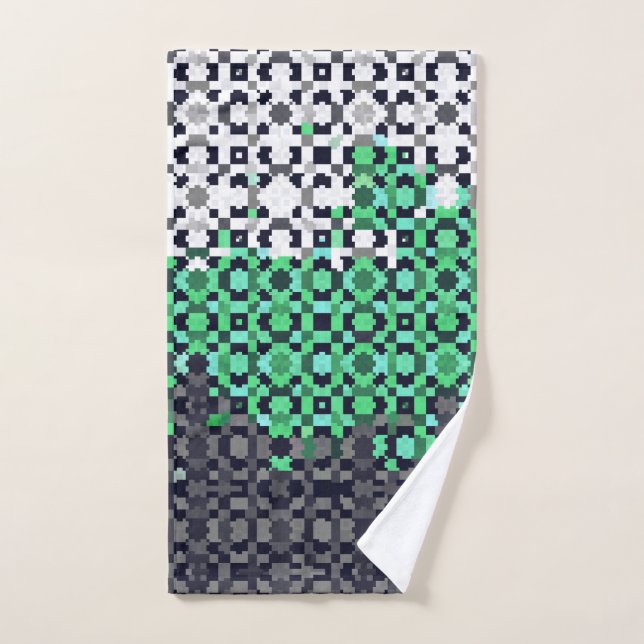 Abstract Neutrois Pride Flag   Hand Towel (Hand Towel)