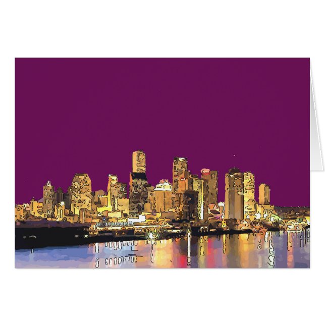 Abstract New Orleans Skyline add text (Front Horizontal)