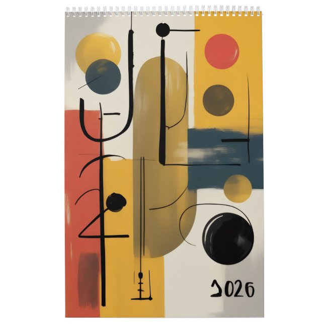 Abstract New Year 2026 Calendar (Cover)
