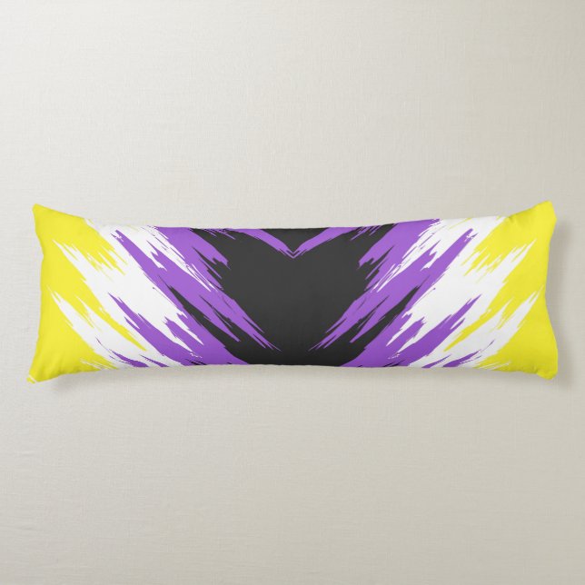 Abstract Nonbinary Pride Flag    Body Cushion (Front)