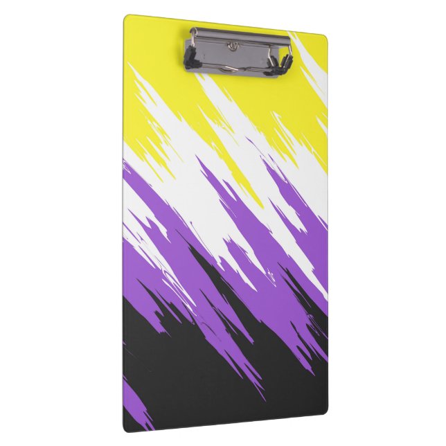 Abstract Nonbinary Pride Flag     Clipboard (Right)
