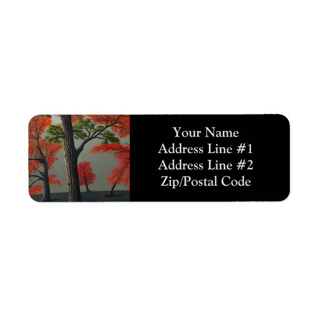 Abstract Northern Autumn Woodland (Front)
