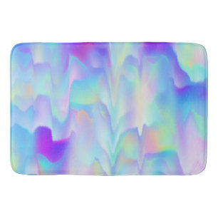 Abstract Northern Lights Bath Mat
