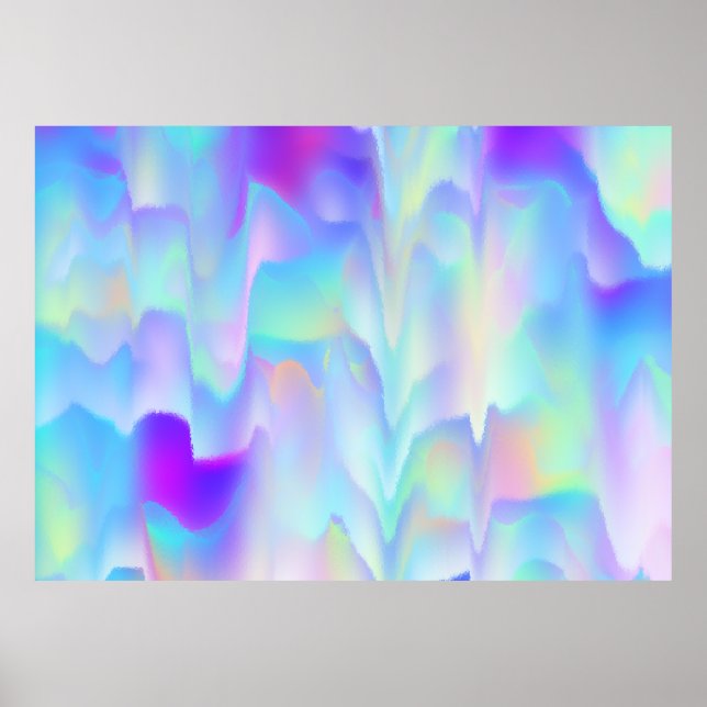 Abstract Northern Lights Poster (Front)