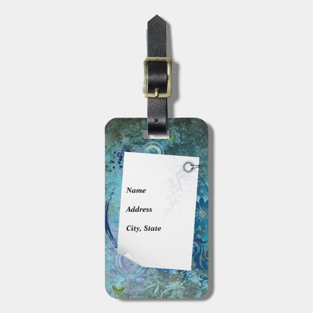 Abstract Note 2 Luggage Tag (Front Vertical)