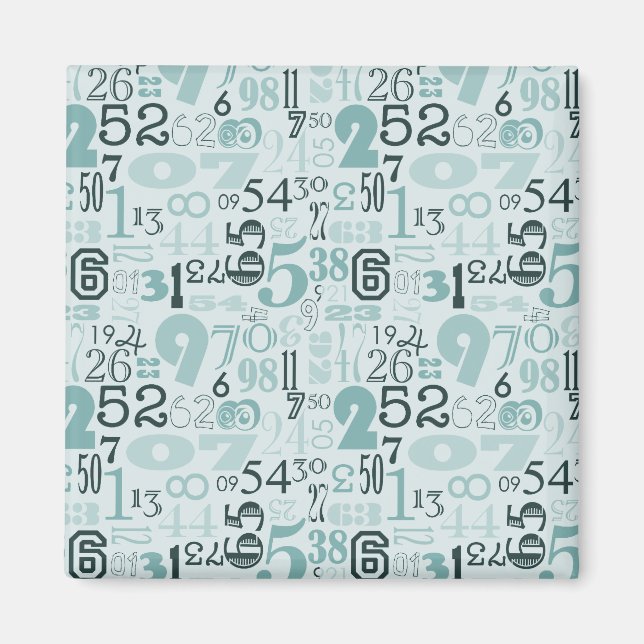 Abstract Numbers Magnet (Front)