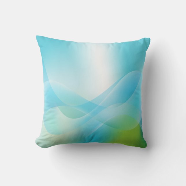 Abstract Ocean American MoJo Pillow (Front)