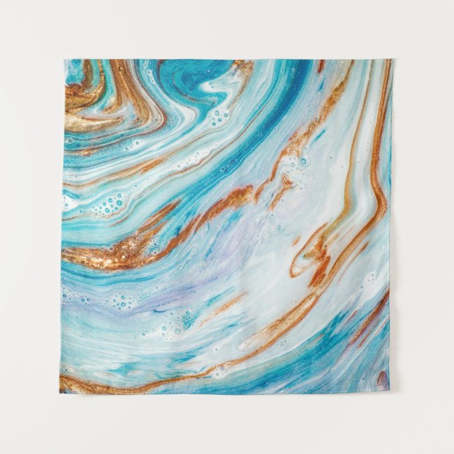 Abstract ocean- ART. Natural Luxury. Style incorpo Tapestry (Front)