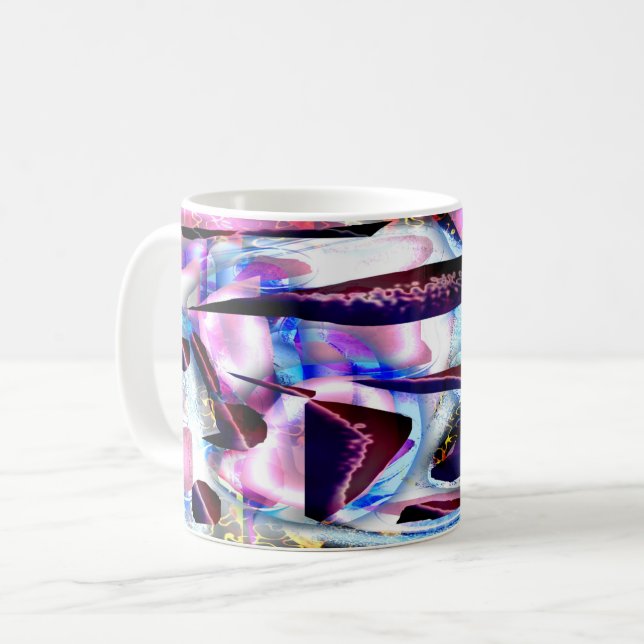 Abstract Ocean Coffee Mug (Front Left)