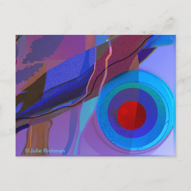 Abstract Ocean Memories postcard 2 (Front)