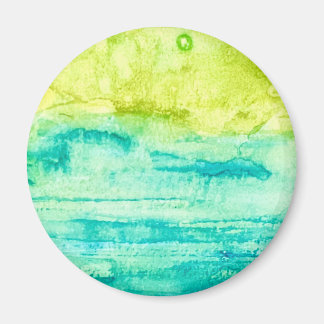 Abstract Ocean Watercolor Magnet