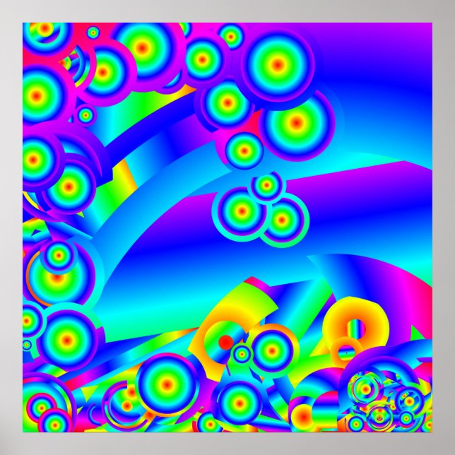 Abstract Ocean waves Poster (Front)