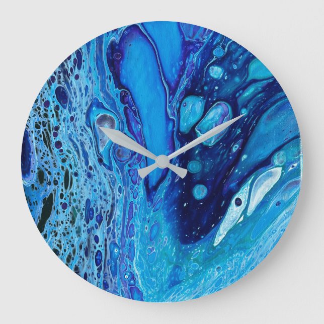 Abstract oceanic wall clock (Front)
